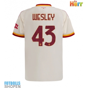 Billiga AS Roma Wesley Franca #43 Bortatröja 2026-27 Kortärmad